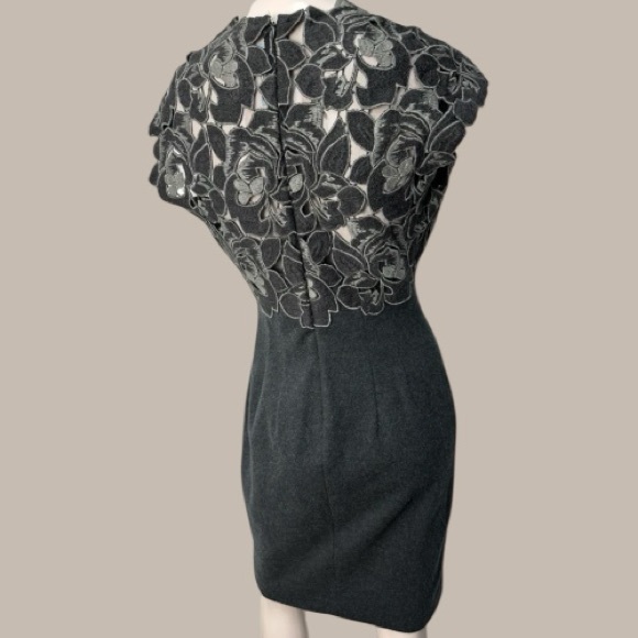 BluMarine Grey Wool Dress Size 40 - Picture 3 of 7